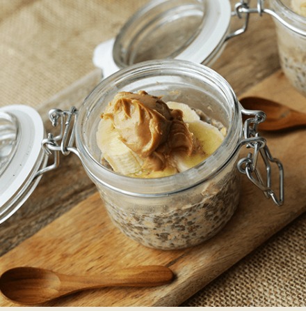Peanut butter banana overnight oats of Schalene Dagutis - Recipefy