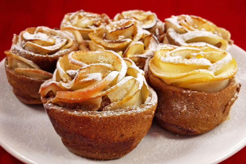 Vegan Baked Apple Roses For Valentine’s Day of MyHealthyDessert - Recipefy