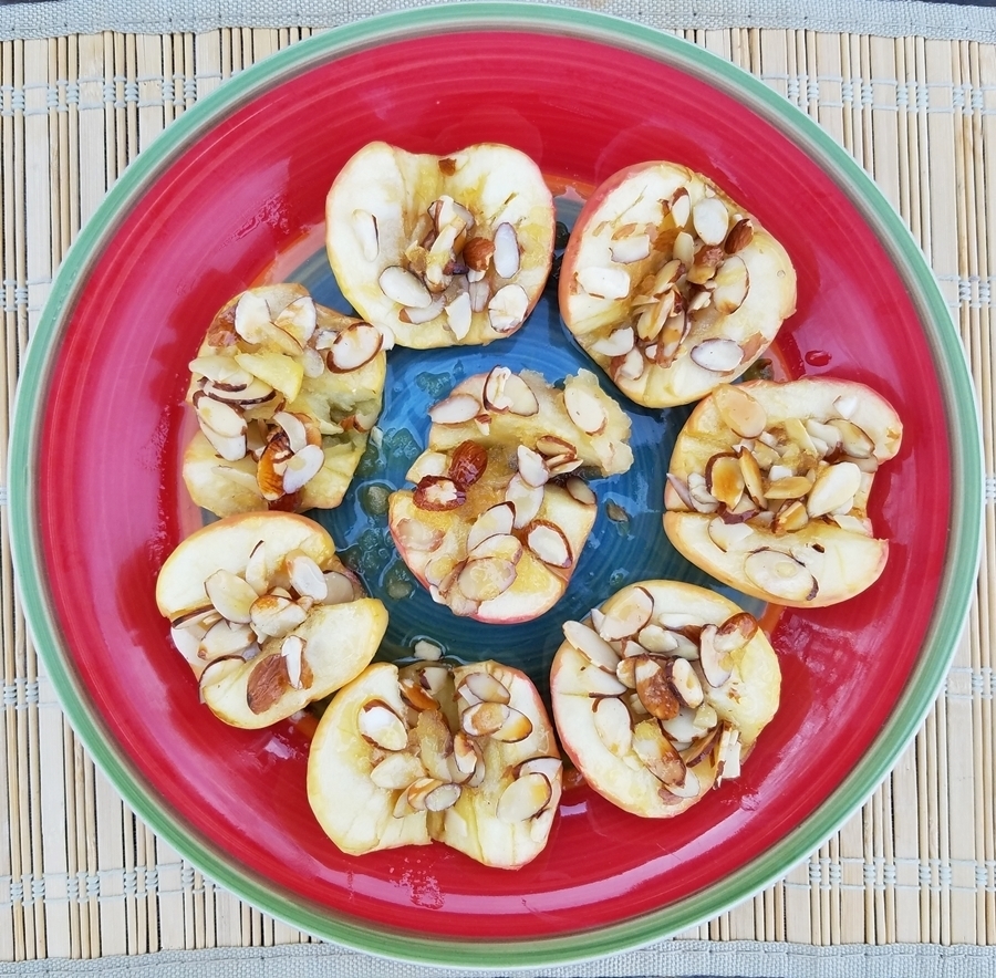 Baked Apples with Honey and Slivered Almonds of cleanfreshcuisine - Recipefy