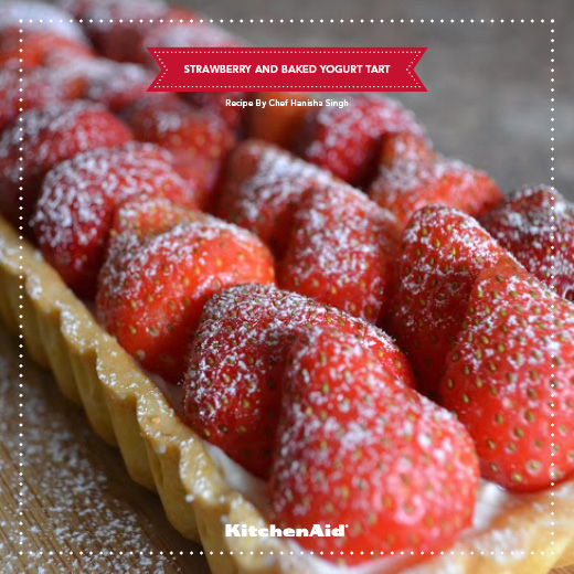 STRAWBERRY AND BAKED YOGURT TART of Kanika Katyal - Recipefy