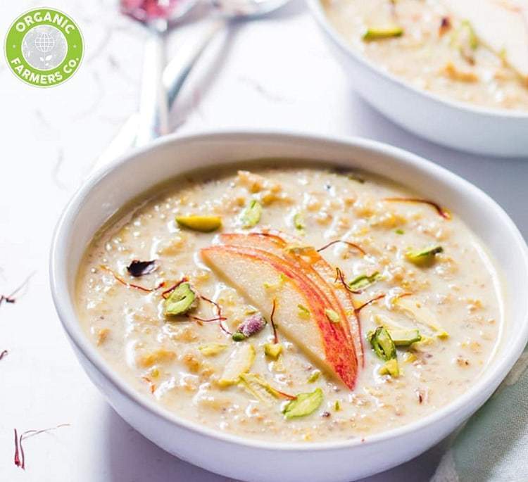 Quinoa Phirnee (Milk Pudding) of OrgFarmersCo - Recipefy