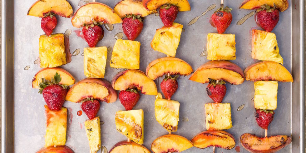 Grilled Summer Fruit Skewers de Schalene Dagutis - Recipefy