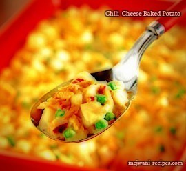 Chili-Cheese Baked Potato of Mejwani Recipes - Recipefy