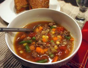 Barb's Hamburger Soup of Kelly Barton - Recipefy