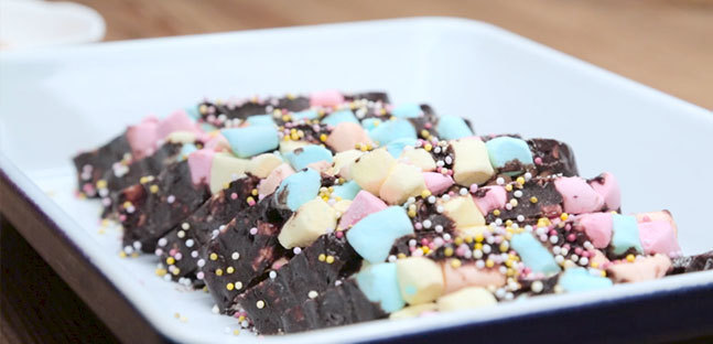Marshmallow lazy cake Recipe of Maya Ahmad - Recipefy