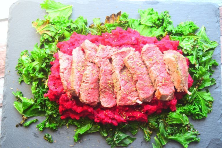 Steak with Beetroot Mash of MyNutriCounter - Recipefy