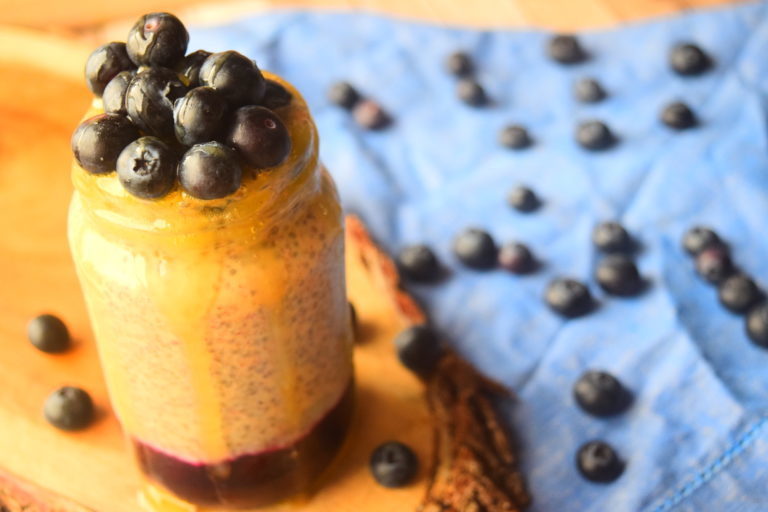 Almond Butter & Jelly Chia Pudding de MyNutriCounter - Recipefy