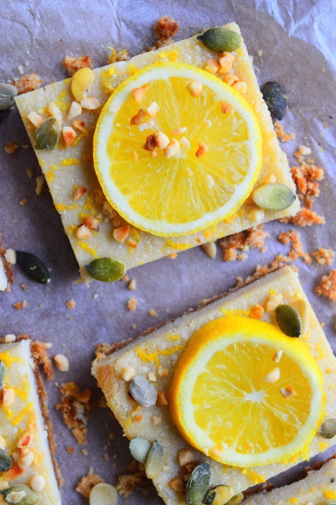Lemon & Almond Slices de MyNutriCounter - Recipefy