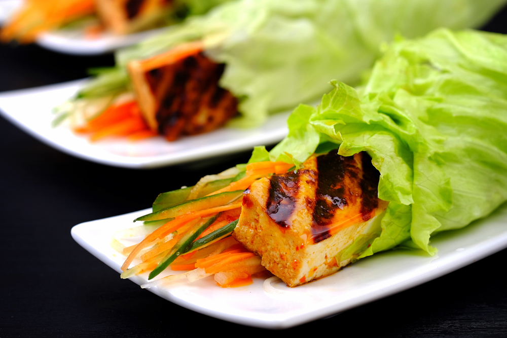 Bulgogi-Spiced Tofu Wraps with Kimchi Slaw of MyNutriCounter - Recipefy