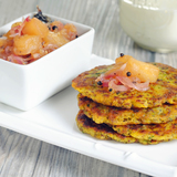 Cilantro-latkes-with-five-spice-apple-sauce