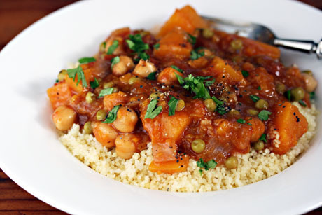 Butternut squash & chickpea Moroccan stew of Sara Meyer - Recipefy