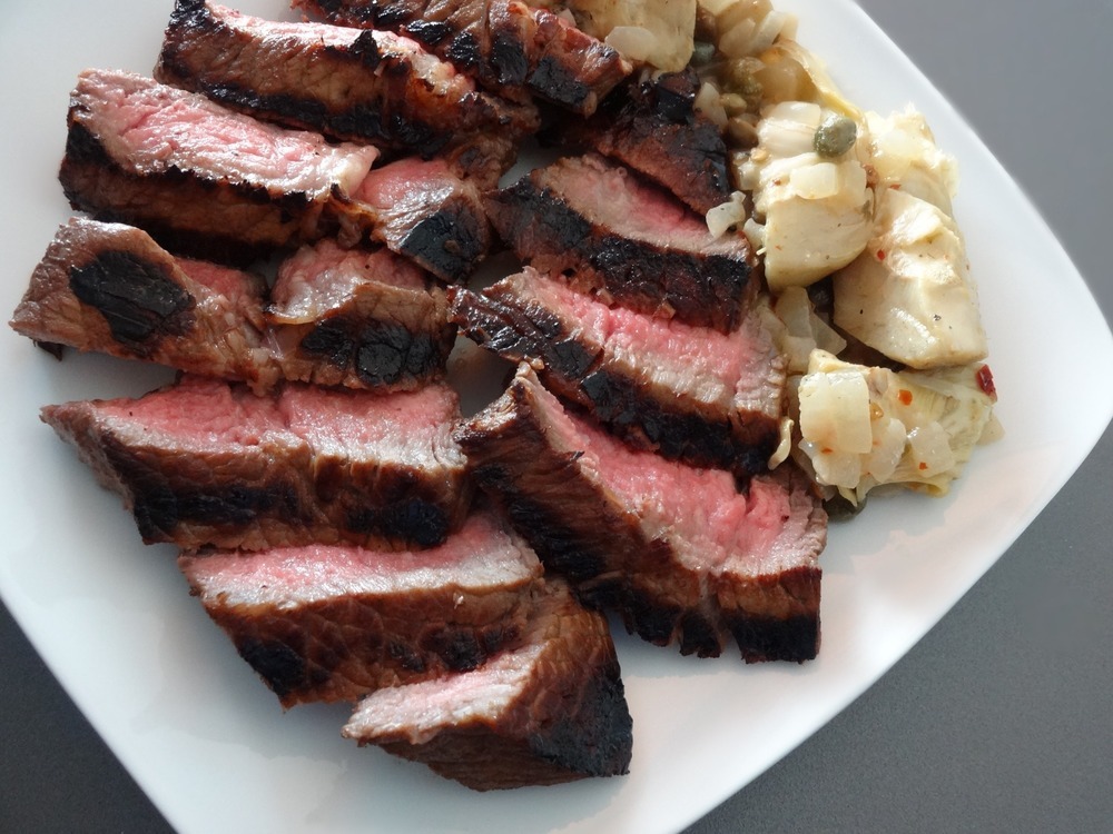 Pan-fried petite sirloin steak of Sara Meyer - Recipefy