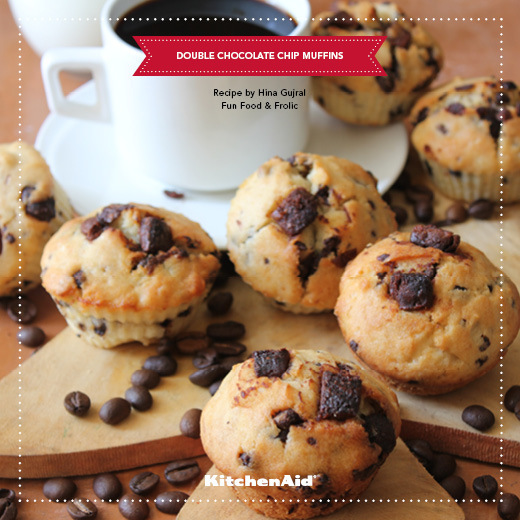 DOUBLE CHOCOLATE CHIP MUFFINS of Kanika Katyal - Recipefy