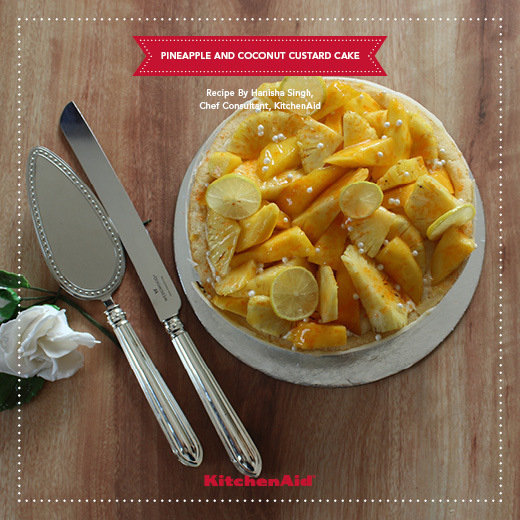 RECIPE OF THE MONTH: PINEAPPLE AND COCONUT CUSTARD CAKE de Kanika Katyal - Recipefy