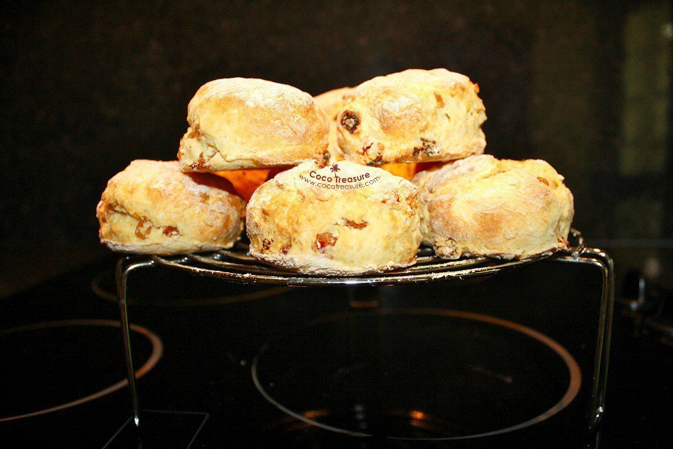 Coconut Flour Scones with Orange Glaze of Coco Treasure Organics - Recipefy