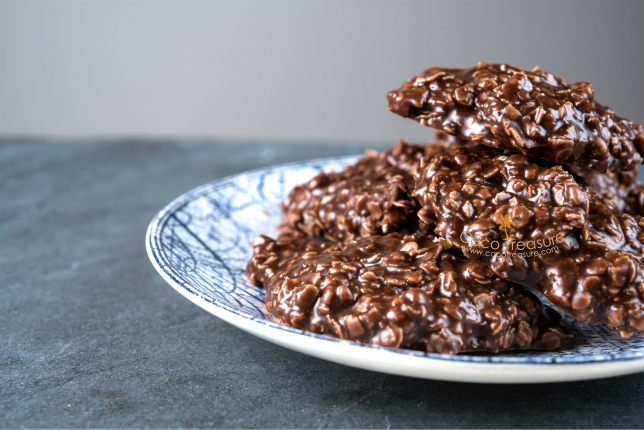 No Bake Chocolate Cookies with Coconut Oil of Coco Treasure Organics - Recipefy