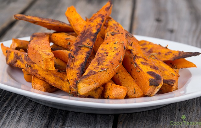 Loaded Sweet Potato Fries: Southwest Style! de Coco Treasure Organics - Recipefy