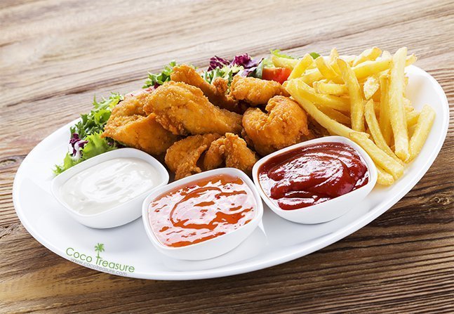 Crunchy Coconut Oil Fish Nuggets de Coco Treasure Organics - Recipefy