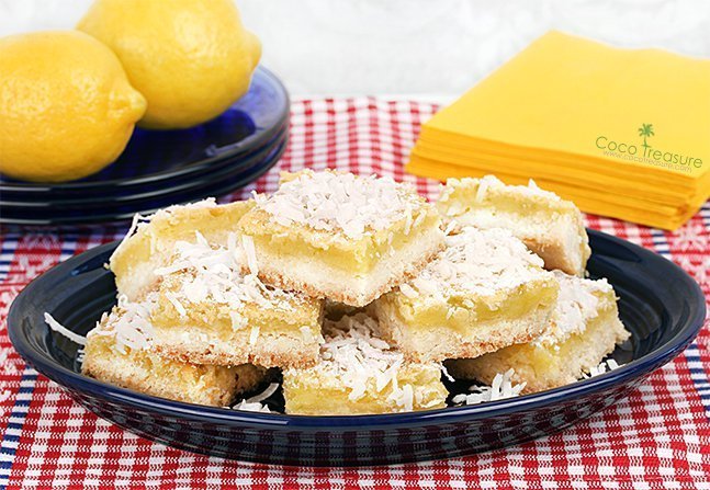 Coconut Sugar Lemon Squares di Coco Treasure Organics - Recipefy