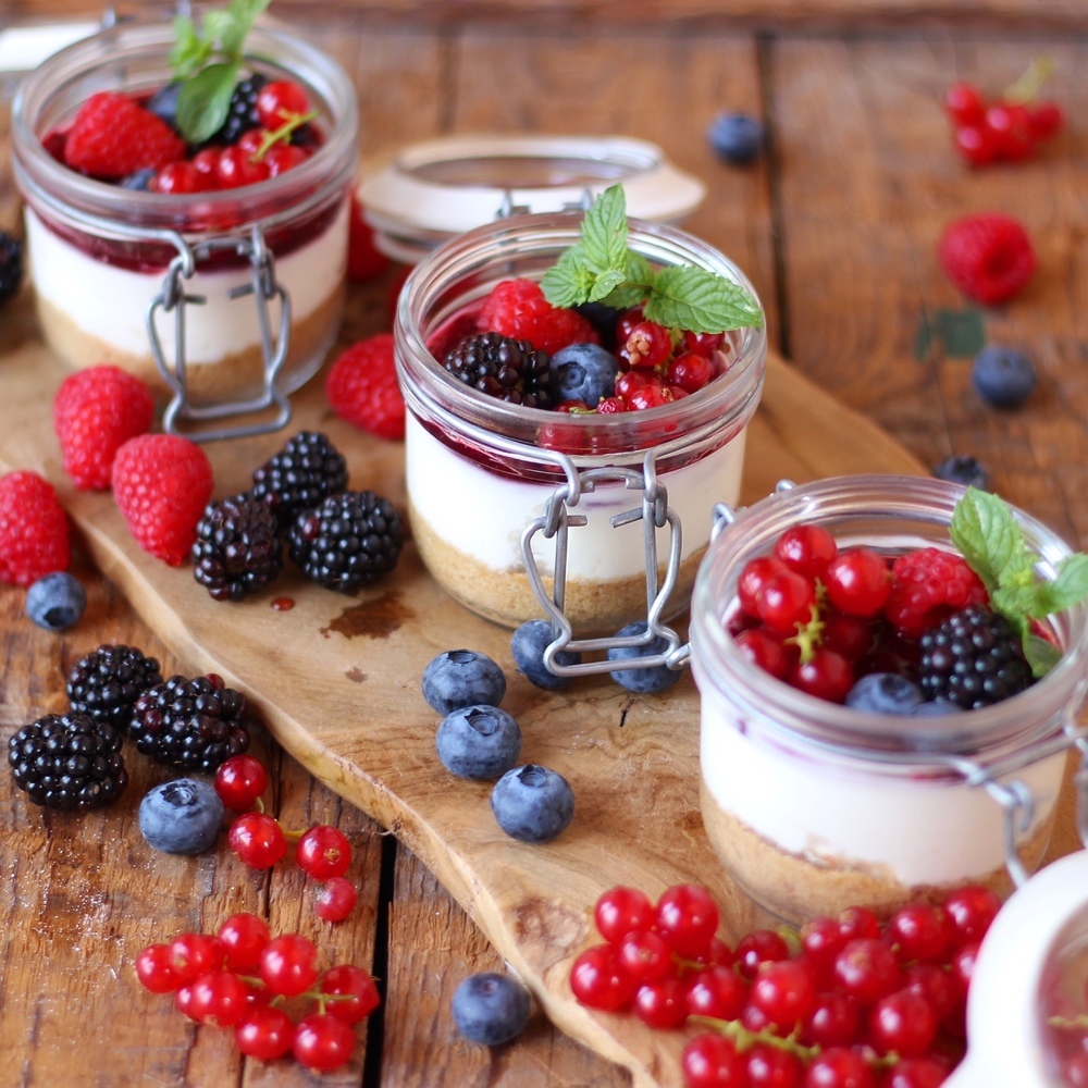 Cheesecake in barattolo ai frutti di bosco di tiziana - Recipefy