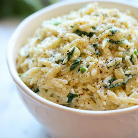 Parmesan and spinach orzo  of matt taylor - Recipefy
