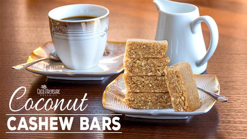 Coconut Cashew Bars of Coco Treasure Organics - Recipefy