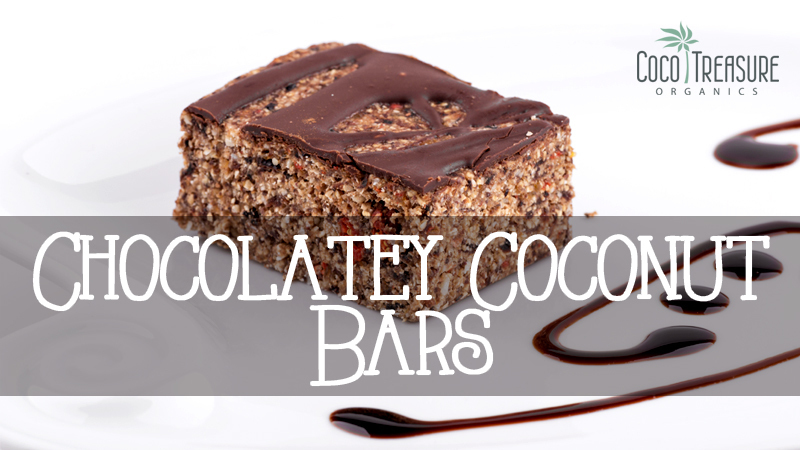 Chocolatey Coconut Bars of Coco Treasure Organics - Recipefy