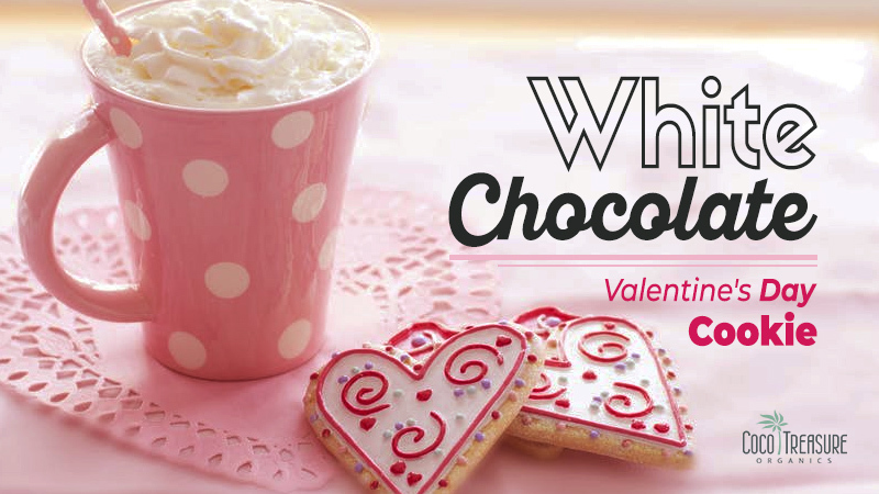 White Chocolate Valentine’s Day Cookie di Coco Treasure Organics - Recipefy