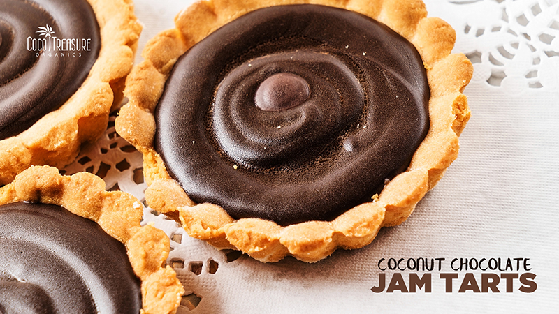 Coconut Chocolate Jam Tarts di Coco Treasure Organics - Recipefy