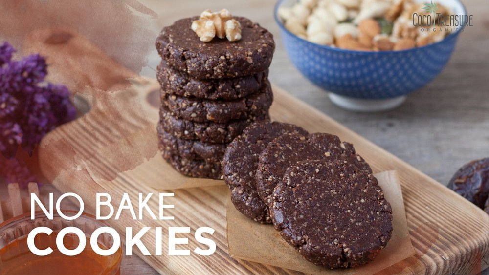 No-Bake Cookies with Coconut Oil de Coco Treasure Organics - Recipefy