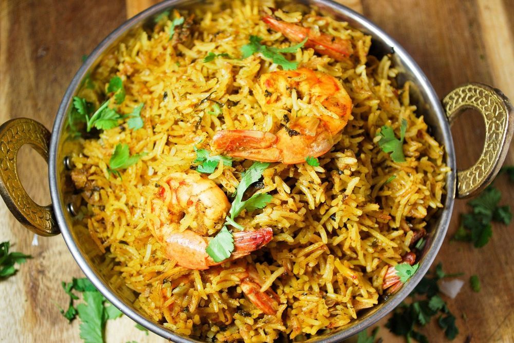 Hyderabadi Prawn Biryani Recipe de Mithra - Recipefy