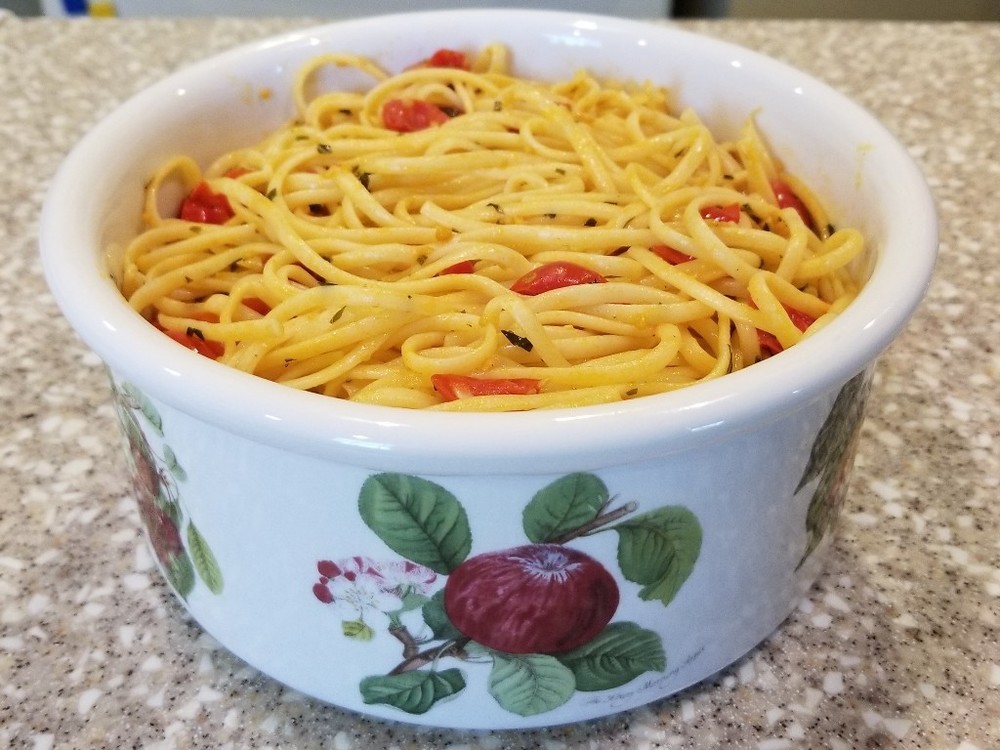 Linguine in a Fresh Basil-Tomato Sauce of Luke - Recipefy