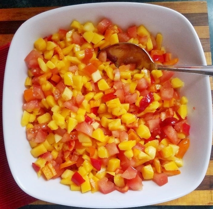 Easy Mango Tomato Pico de Gallo of cleanfreshcuisine - Recipefy