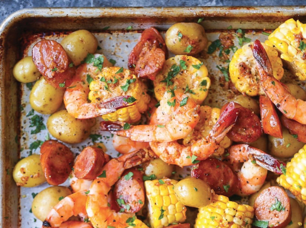 Sheet pan shrimp boil of Schalene Dagutis - Recipefy