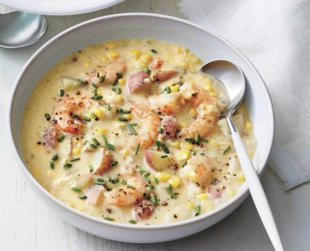 Quick Shrimp and Corn Chowder of Schalene Dagutis - Recipefy