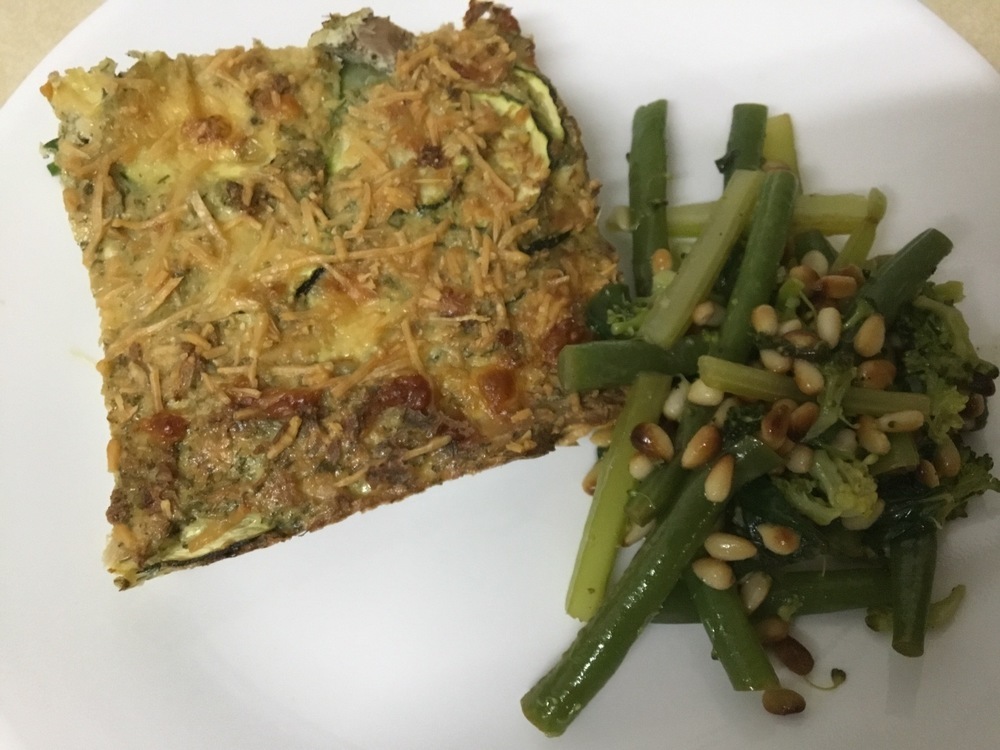 Tuna and zucchini bake with lemony greens de librarychick4405 - Recipefy