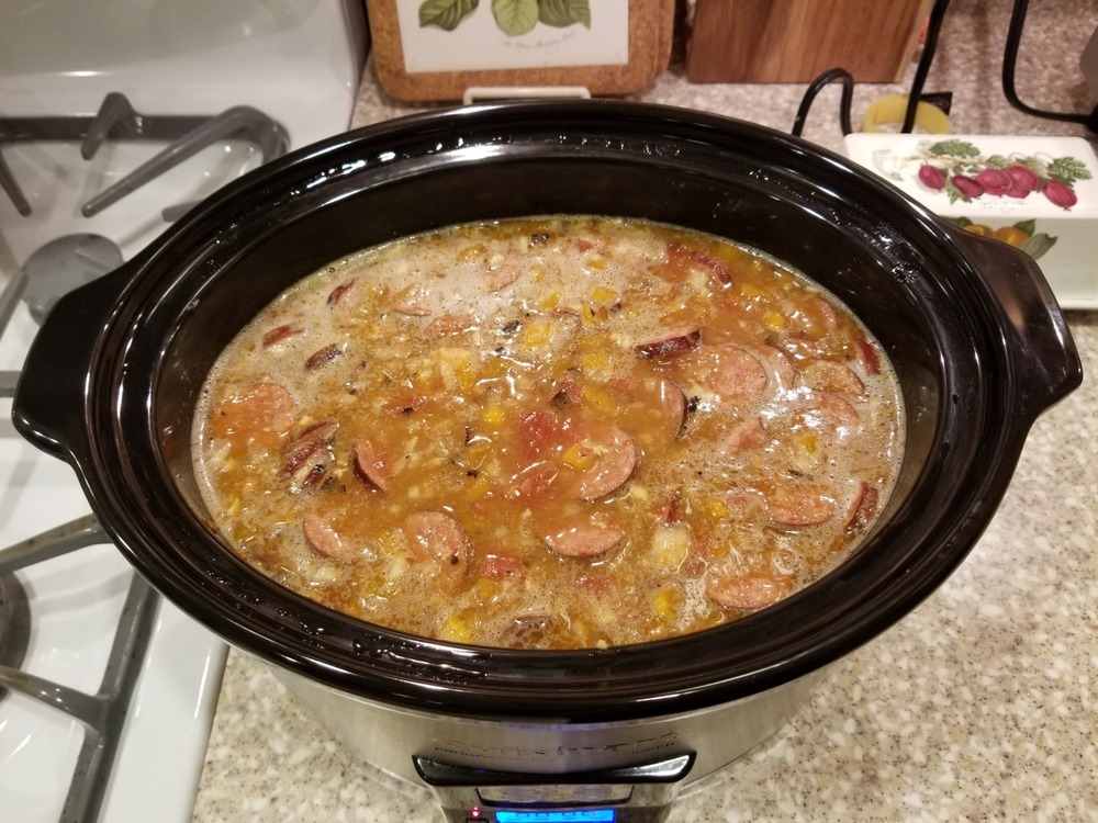 Slow-Cooker Chicken and Sausage Gumbo of Luke - Recipefy