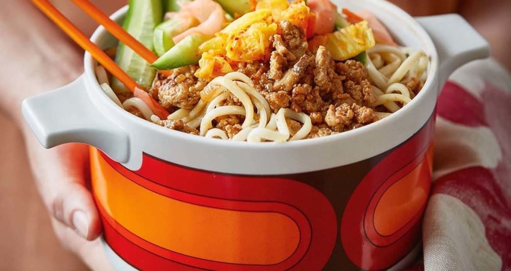 Miso pork & mushroom with udon noodles di Sara Meyer - Recipefy