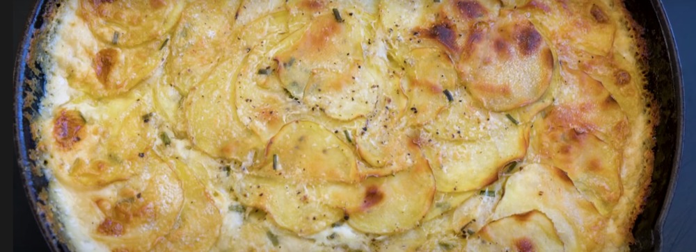 Goat cheese and garlic potatoes of Schalene Dagutis - Recipefy