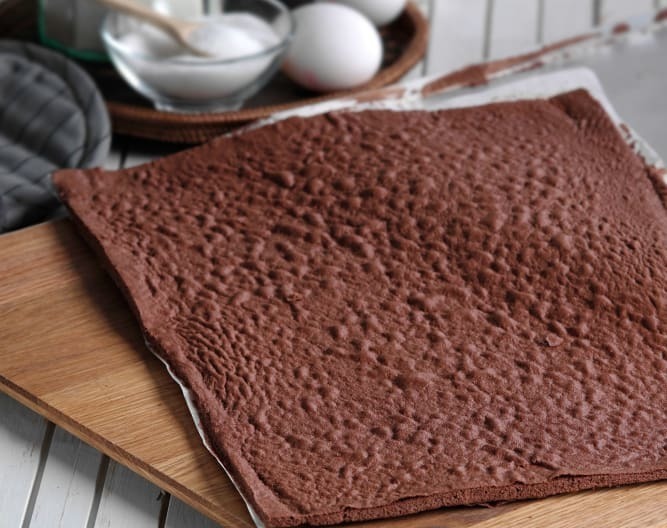 Bizcocho de soletilla de cacao de Grupo 3 pastelería 2DC - Recipefy