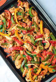 Sheet Pan Chicken Fajitas of Bobby Keillor - Recipefy