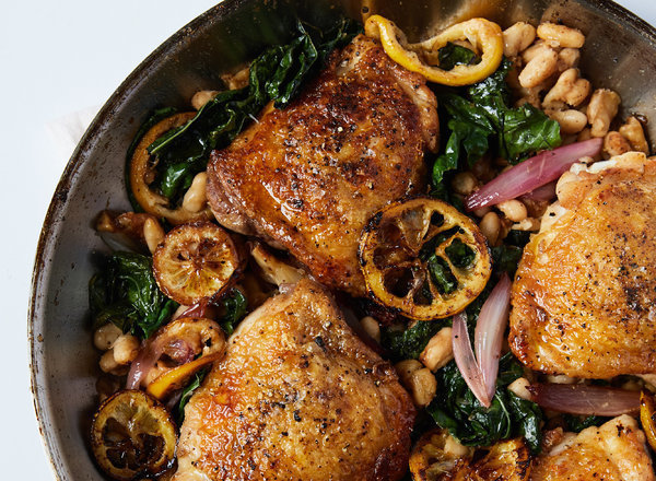 One Pan Braised Chicken Thigh Dinner of Kelly Barton - Recipefy