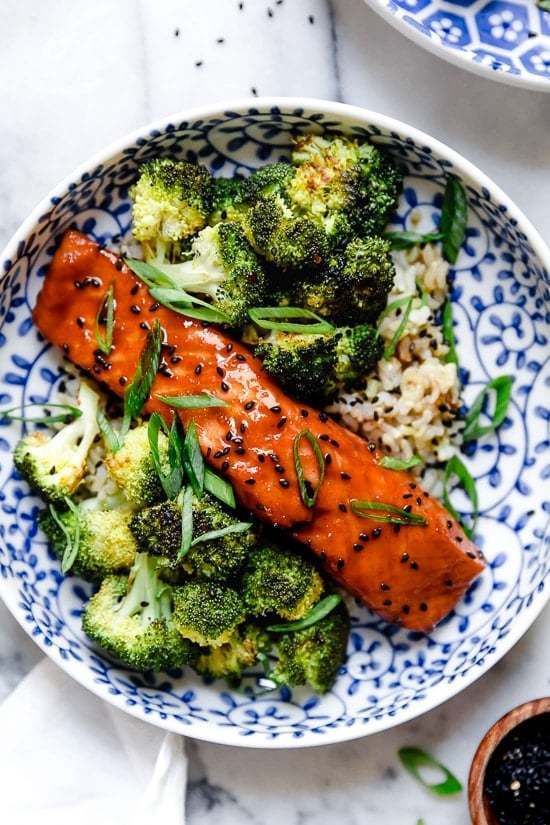 Air Fryer Salmon with Maple Soy Glaze de Kelly Barton - Recipefy