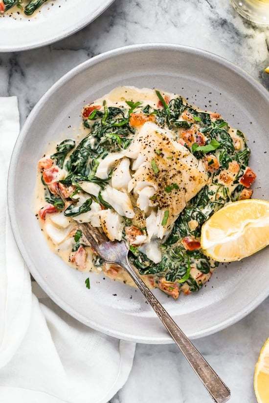 Fish Florentine of Kelly Barton - Recipefy